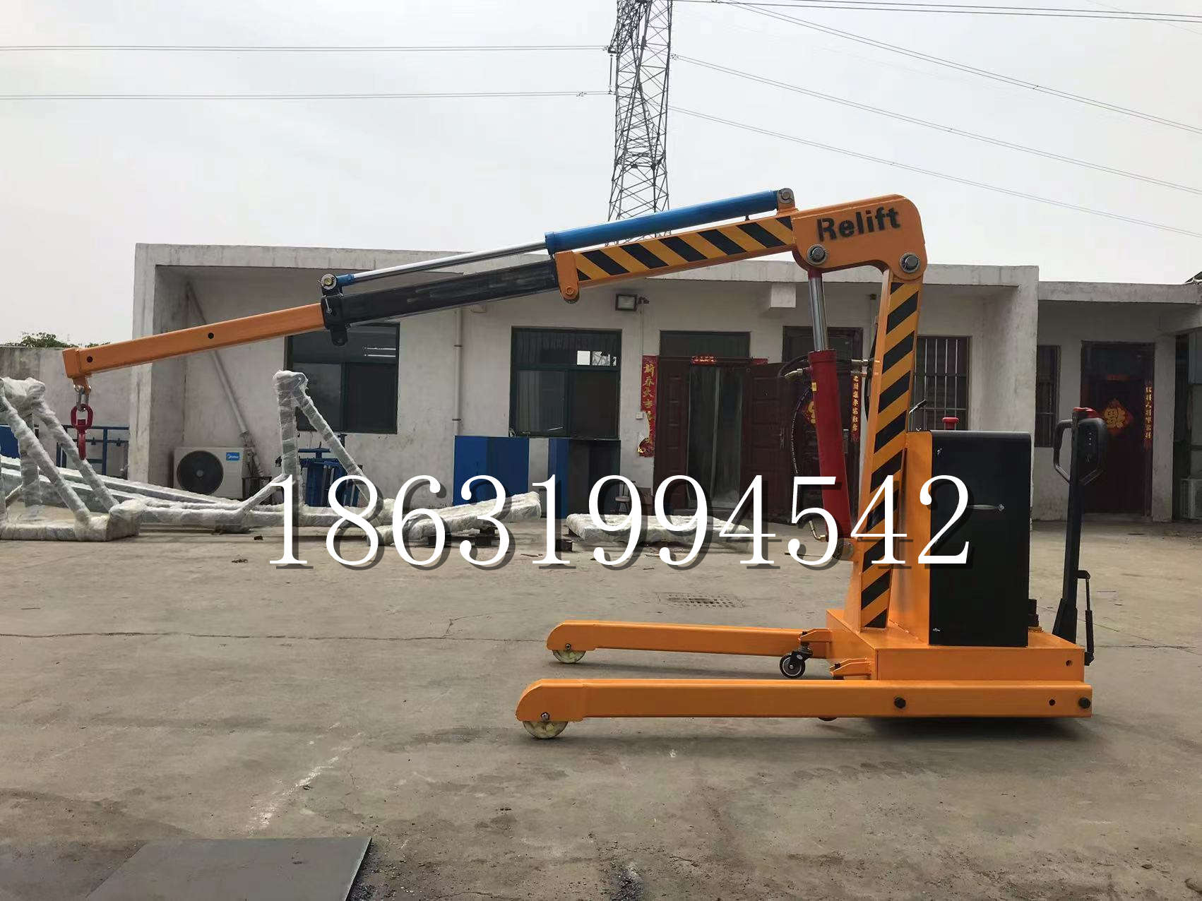 大连市久征定做3吨三轮随车吊 农用园林绿化移树吊 平板工程用小吊机